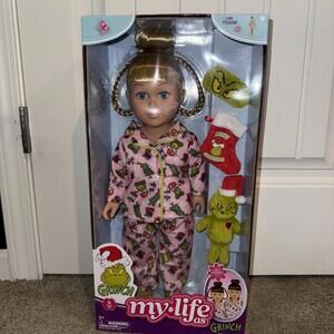 My Life As Grinch Sleepover 18 inch Doll Blonde Hair Blue Eyes 2024 See …